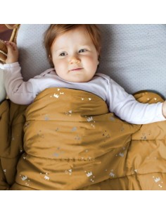 Padded Silver Print Mustard - Katia Fabrics 2